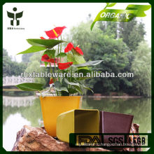 Biodegradable unbreakable waterproof plant fiber flowerpot